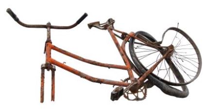 Vélo cassé